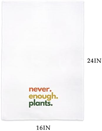 Qodung nunca plantas suficientes toalhas de cozinha absorventes macias panos de prato 16x24 polegadas, jardinagem engraçada