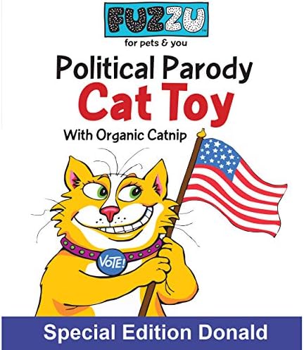 Fuzzu Political Parody Interactive Cat Toys para gatos internos Catnip Toy