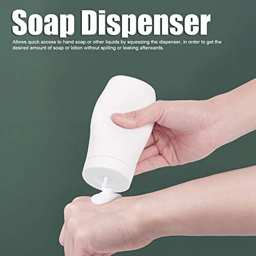 Manual de sabão Sabão Manual Squeeze Bottle, 240ml Soop Soap Lotion Shampoo Body Wash Garrafa de silicone macia Easy Squeeze