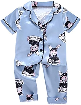 Vestido xbkplo pijama para meninas menino menina de menina de menina de desenho animado letra de manga curta de manga curta para meninas