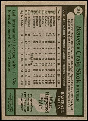 1979 Topps 363 Craig Skok Atlanta Braves nm Braves