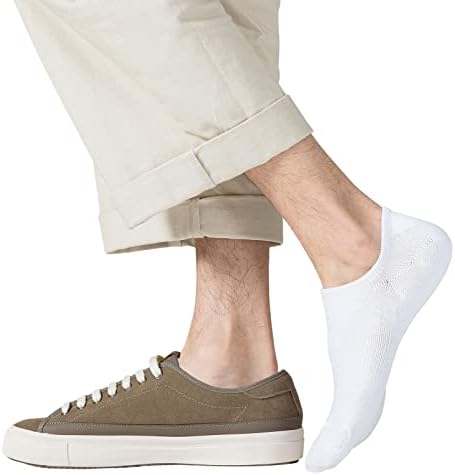 Jormatt Mens No Mostrar meias de algodão de algodão de baixo corte de meias casuais curtas com garras não deslizantes,
