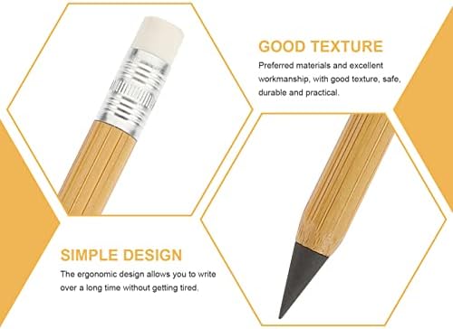 Stobok 6pcs Tim -Inkless caneta Lápis Metálica Escrita lápis Lápis apagável sem tinta Para escrever desenho de desenho de desenho