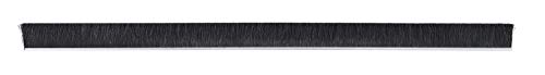 Tanis Brush MB252484 1/8 Aço inoxidável Pincel de tira de aço inoxidável com cerdas de nylon preto crimpadas, comprimento de acabamento de 2, comprimento total de 84 , diâmetro de cerdas de 0,010