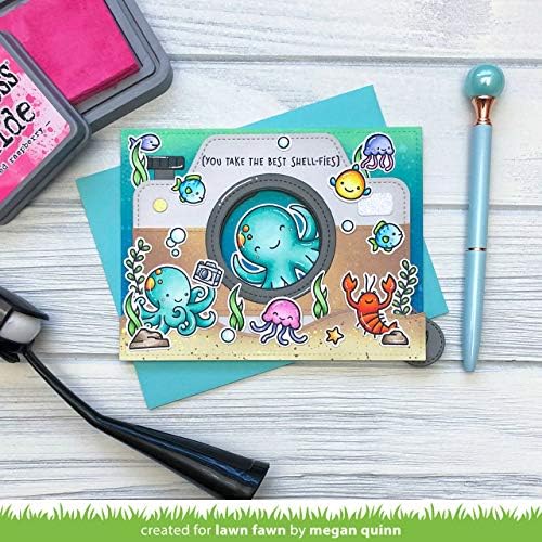 Lawn Fawn Magic Iris Iris Add-On Interactive Die e Pull Tab-on Die, Bundle de dois itens