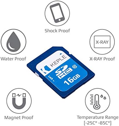 16 GB de cartão SD Classe 10 Cartão de memória de alta velocidade compatível com Canon EOS M50, M100, M10, M6, M5, 6D, 60D,