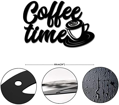 Alioyoit Metal sinal de café Time Cafe Coffee Bar sinal