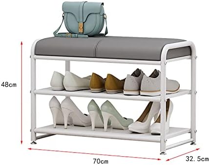 Tyewmiy grátis para sapatos de sapato de entrada de tênis de entrada, troca de sapatos, rack de sapato simples, gabinete de sapato sentado, rack de sapato macio e almofadado