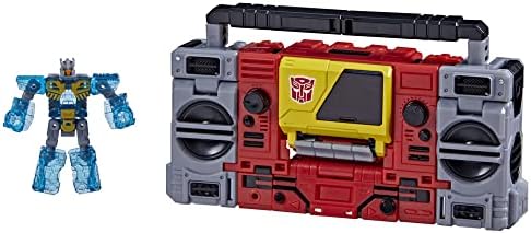 Transformers Toys Generations Legacy Voyager Autobot Blaster e ejetar figuras de ação - crianças de 8 anos ou mais, 7 polegadas