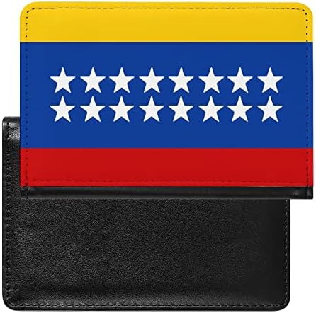 Bandeira de Gran Colômbia Titular de passaporte estrondo de carteira com slot de cartão PU Couather Travel Documents Protector Organizer