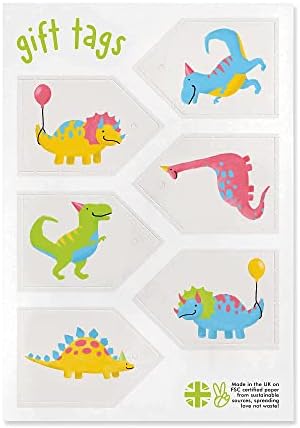 Folhas de papel de embrulho 23-6 centrais - embrulho de presente de dinossauros - verde azul rosa - para crianças - meninos meninas