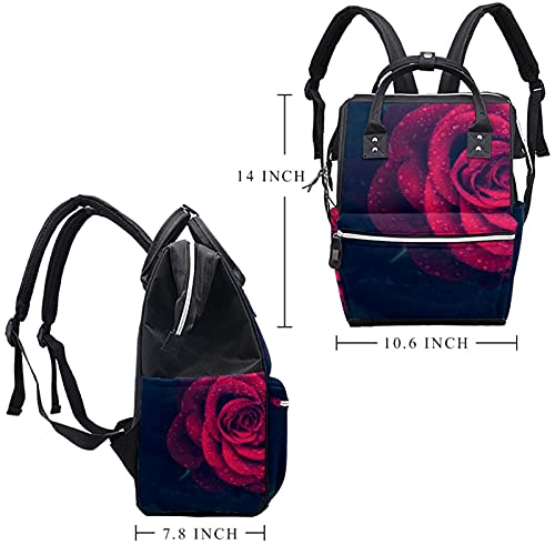 Bolsas de fraldas de rosa Backpack Mummy Backpack de grande capacidade Bolsa de enfermagem Bolsa de viagem para cuidados com