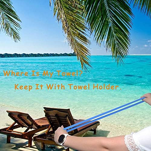 Clipes de toalha de cadeira de praia em cruzeiro 8 pacotes e 8 pacote de toalhas de praia em cores brilhantes