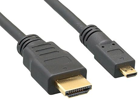 Cablelera Micro HDMI para HDMI 34AWG 1 ', cor preta