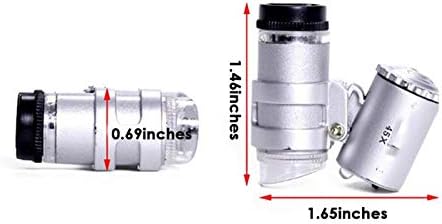 ZLF 45 vezes Microscópio Jóias de Microscópio Magnificante Vidro HD Pocket Pocket Calligraphy Jade