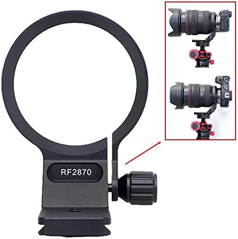 ISHOOT 74,5mm Tripod Mount Ring Lens Collar compatível com Canon RF 28-70mm f/2l USM, suporte para suporte de suporte da lente Placa de liberação rápida Arca-Swiss