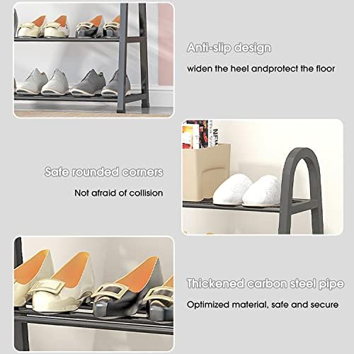 Rack de sapatos Epc Eclik para organizador de armazenamento de sapatos de armário, 3 níveis de sapato de sapato de