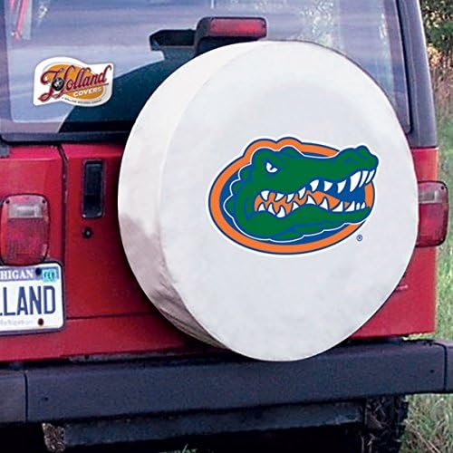 Holland Bar Stool Co. Florida Gators HBs White Vinyl Entendido Tampa de pneu sobressalente