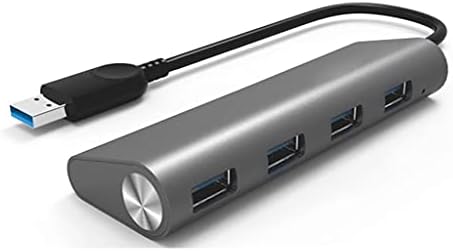CuJux 4-porta USB 3.0 Alumínio Hub multifuncional Adaptador de alta velocidade para laptop