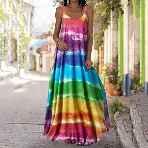 Maxi Vestidos para mulheres de verão Casual Flame Floral Print V Long Spaghetti Strap Magic Plus Size Vestres para mulheres