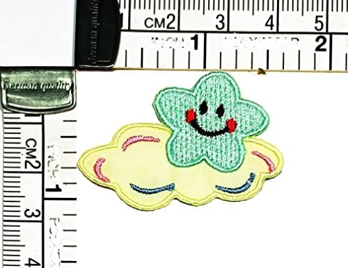 Kleenplus 2pcs. Mini Pretty Star and Cloud Patch Comics Cartoon Ferro em Patch Applique Bordiques Costura em patch para Cheans