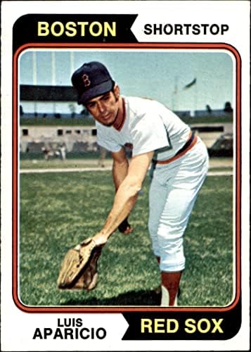 1974 Topps # 61 Luis Aparicio Boston Red Sox ex Red Sox