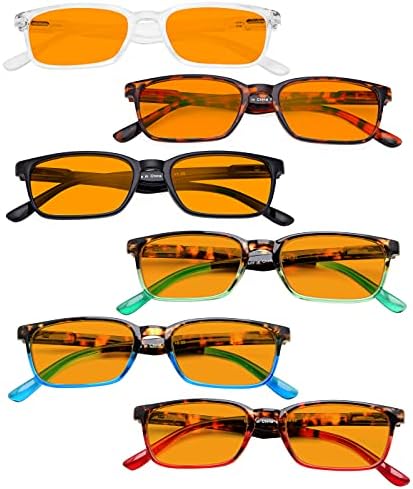 Eyekepper 6-Pack Readings Light Blocking Bloqueio de laranja +0,75