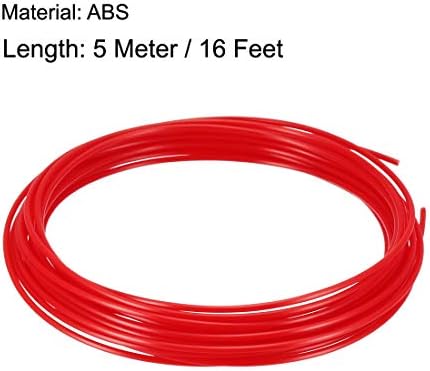 UXCELL 3D Pen Filament Recils, 16 pés, 1,75 mm de refilamento de filamentos ABS, precisão dimensional +/- 0,02mm, para impressora 3D,
