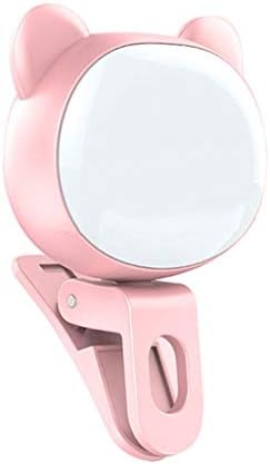 EODNSOFN Selfie LED Ring Light Light portátil Mobile Selfie Lamp Photography Clip Light 360 ° Rotativo telefone celular