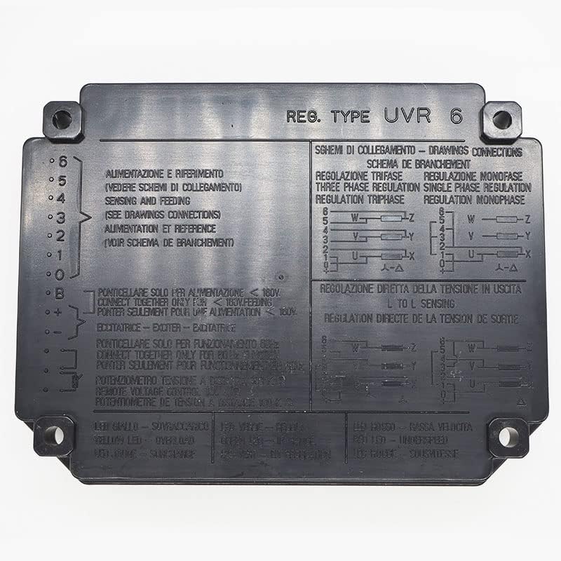 Geração de eletricidade Davitu - Regulador de tensão automática do gerador UVR6