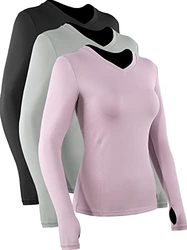 Camisa de manga comprida feminina de Cadmus para treinar as camisas de ioga seco de ioga