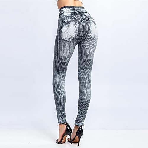Jeans de jeans skinny de Borniu feminino