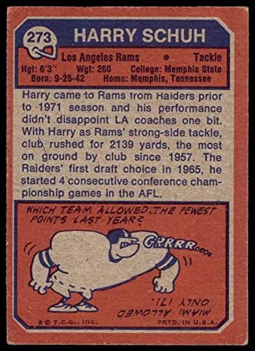 1973 Topps # 273 Harry Schuh Los Angeles Rams VG Rams Memphis