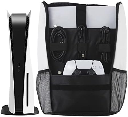Mochila de bolsa de armazenamento de viagem WTUI para PS5 Console Protetive Luxury Handle Bag para PS5 Set Travel Transporting Case