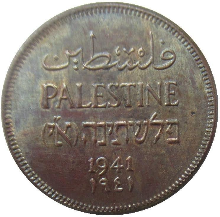 Israel 1 mil 1927-1947 10 moedas comemorativas de cobre de reprodução estrangeira