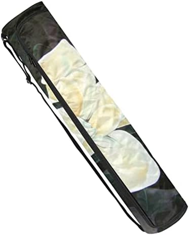 Ratgdn Yoga Mat Bag, Magnolia Exercício Transitador de ioga Tapete de ioga Full-Zip Yoga com cinta ajustável para