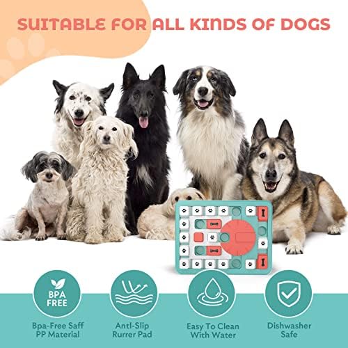 Dr. Catch Dog Puzzle Toys, Dogs Food Puzzle Alimentador Brinquedos para Treinamento de QI e Enriquecimento Mental, Puzzle de Treat Dogle