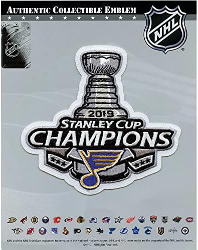 NACIONAL DE FULHO 2019 NHL STANLEY COP CHAMPIONS Patch St Louis Blues Jersey comemorativa