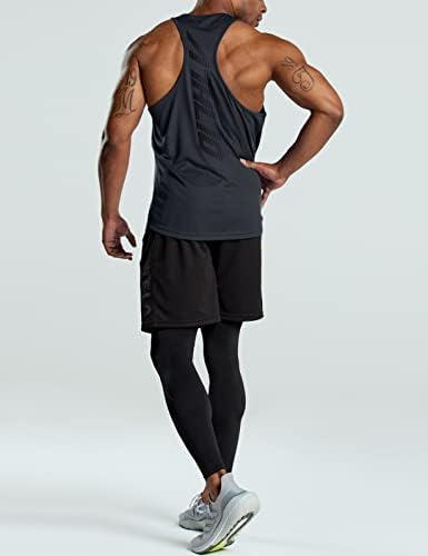 Athlio 3 embalagem masculina tampa de treino muscular seco masculino, camisas de ginástica do bodybuilding y, tanque