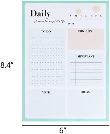 Planejador diário sem data do NotPad, para fazer notebooks com programação diária