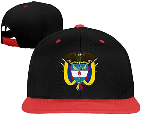 Emblema nacional da Colômbia Hip Hop Cap Hats Boys Girls Bicycle Bic Cap Chapéus de beisebol