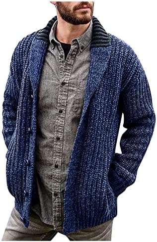 Cardigans de malha longa pxloco para homens masculino casaco de lã espessada jaqueta jaqueta de inverno para homens jaquetas