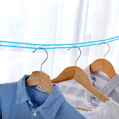 Veemoon portátil Roupos de roupas secas de roupas de secagem, 16. 4 pés de nylon line linha de camping varal de secagem de corda