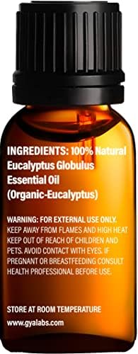 Óleo de mirra orgânico para peles e óleo de eucalipto orgânico para conjunto de difusores - de óleos essenciais