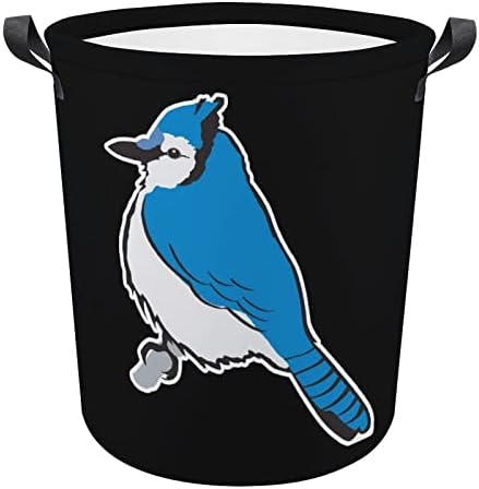 Blue Jay Bird Laundry Basket Caskets Rousper Horty Laving Bin Roupas de roupas Bolsa de armazenamento