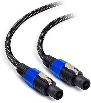 Cable Matters Premium trançado 12AWG Cabo de 3 pés compatível com a porta Speakon NL4FC