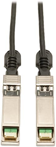 Tripp Lite SFP+ 10GBASE-CU Cabo de cobre Twinax passivo, Cisco compatível com SFP-H10GB-Cu3M, Black 3M