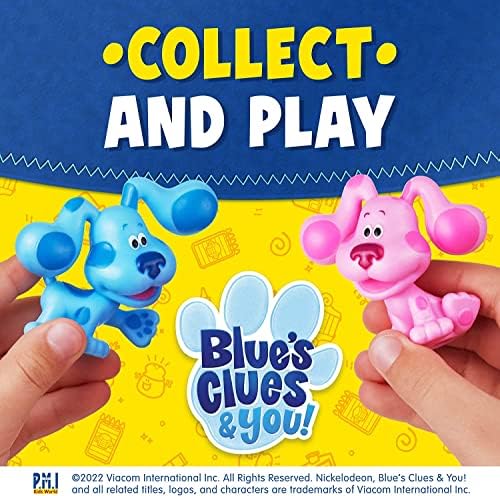 P.M.I. Pistas de blues de azul para crianças | 12 brinquedos de pistas do Topper Blue em 1 pacote | Colete todos os 12 brinquedos