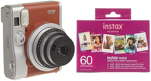 Fujifilm Instax Mini 90 Neo Classic Camera, câmera de filme instantâneo, EUA - Red