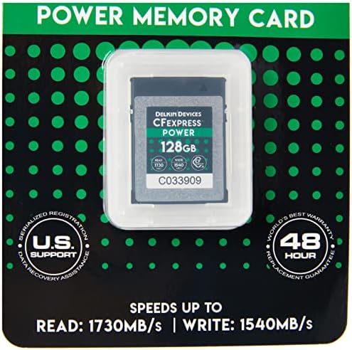 Delkin Dispositivos 128 GB Power Cfexpress Tipo B Card de memória e LEXAR Professional 1667x 128GB SDXC UHS-II Cart